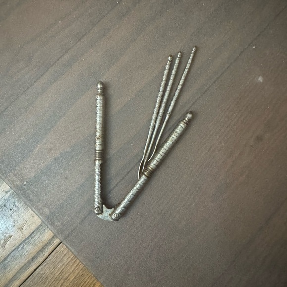 Other - Vintage Silver Metal nutcracker